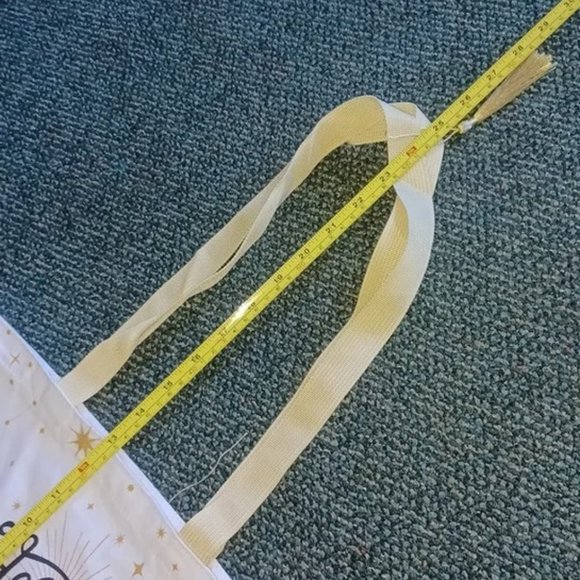 'Hello Sunshine' Sun, Stars, and Constellation tote bag with tassel - Picture 5 of 15